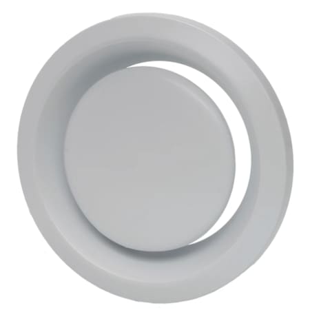 Soler and Palau 4"/100MM Metal Circular Adjustable Interior Air Valve White Metal